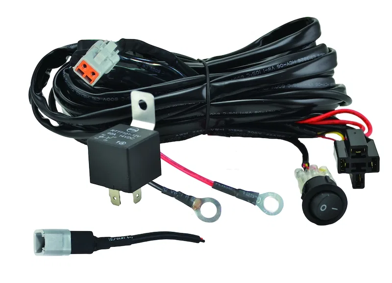 357211001 – HELLA Driving/ Fog Light Wiring Harness, For 1 Optilux LED Light Or Light Bar Up To 300 Watts With 12 Vol...